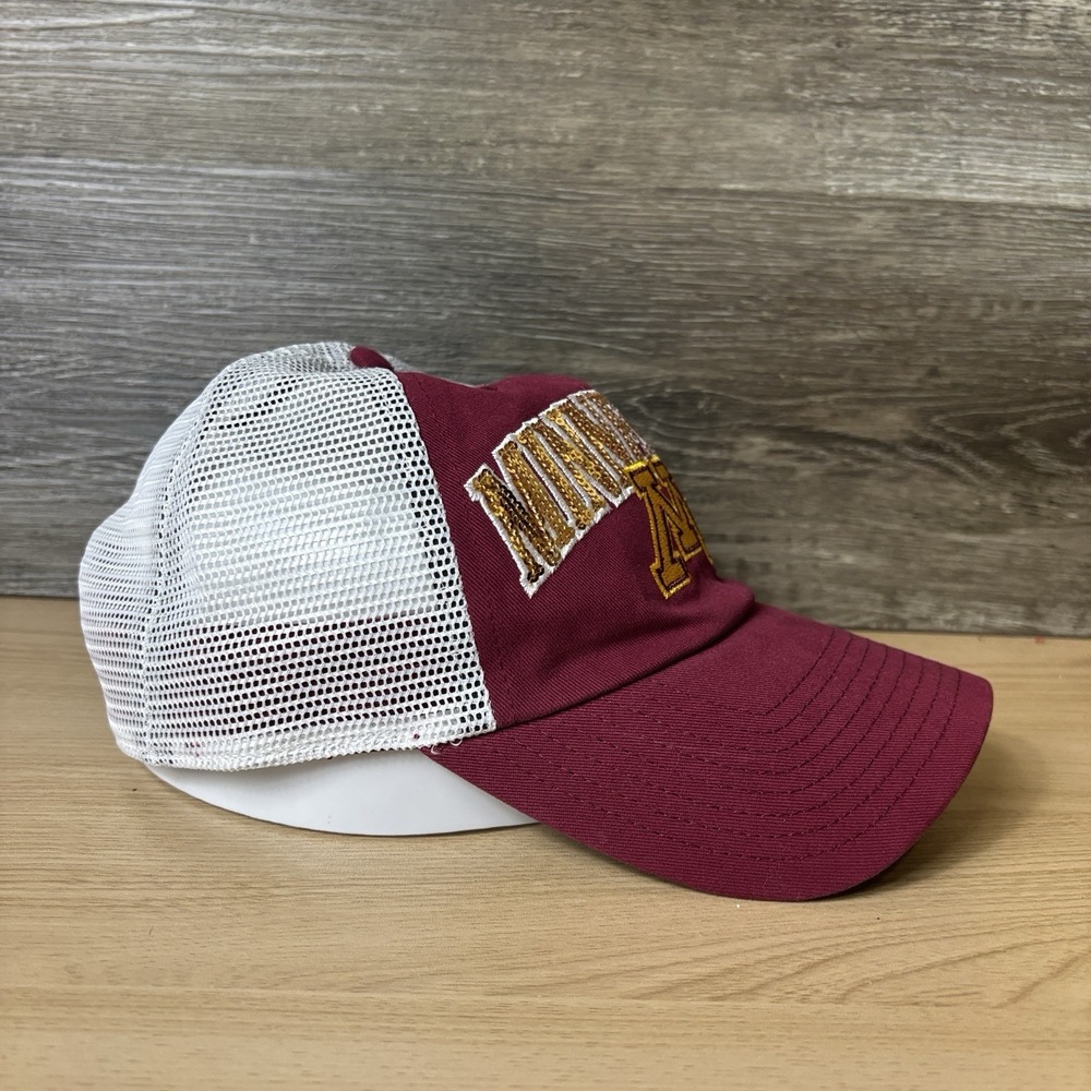 Minnesota‎ Golden Gophers Hat Cap Snap Back Womens Maroon Gold '47 - Picture 5 of 9